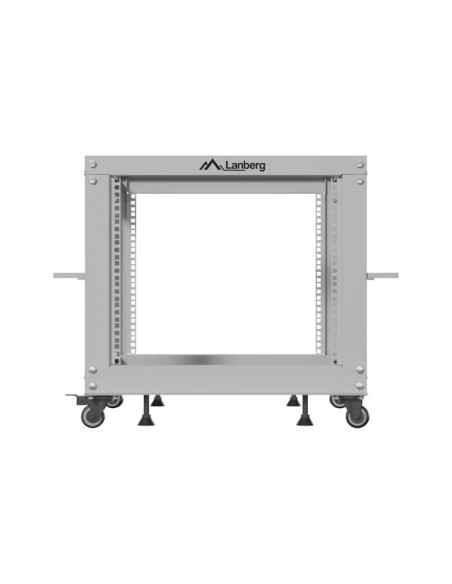 Lanberg Open Rack 19" 9U 600X600-1100 Regulowany Szary