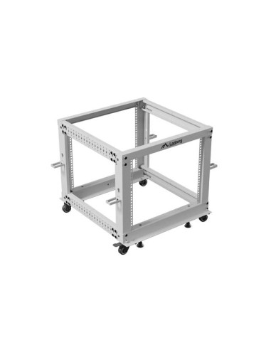 Lanberg Open Rack 19" 9U 600X600-1100 Regulowany Szary