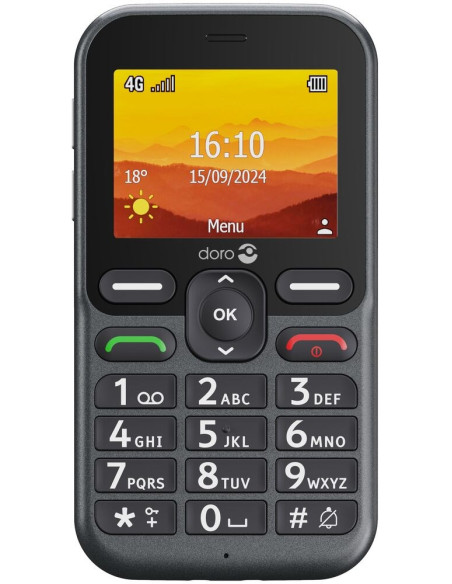 Doro Leva L10 6,1 Cm (2.4") 120,7 G Czarny Telefon Funkcjonalny