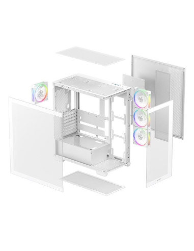 Obudowa Deepcool Cg580 4F V2 Midi Tower Biała R-Cg580-Whada4-G-2