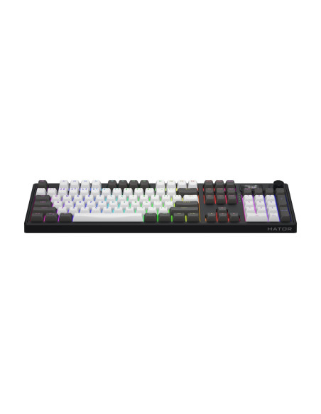 Hator Skyfall Pro Wireless 100 Klawiatura Gaming Usb + Rf Wireless + Bluetooth Qwerty Us English Czarny, Szary