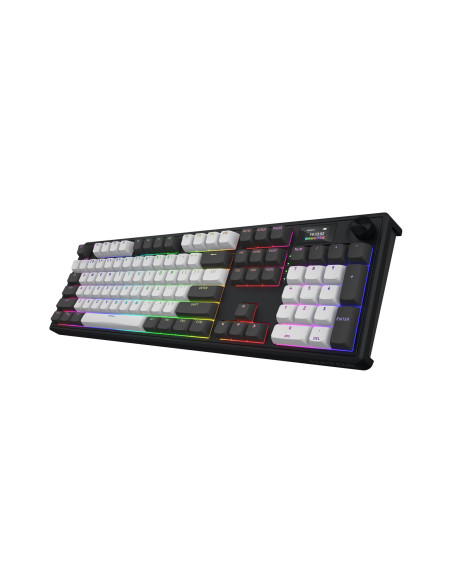 Hator Skyfall Pro Wireless 100 Klawiatura Gaming Usb + Rf Wireless + Bluetooth Qwerty Us English Czarny, Szary