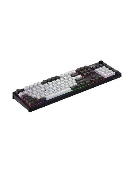 Hator Skyfall Pro Wireless 100 Klawiatura Gaming Usb + Rf Wireless + Bluetooth Qwerty Us English Czarny, Szary