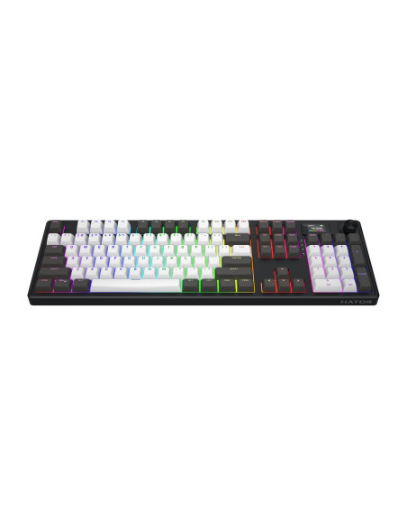 Hator Skyfall Pro Wireless 100 Klawiatura Gaming Usb + Rf Wireless + Bluetooth Qwerty Us English Czarny, Szary