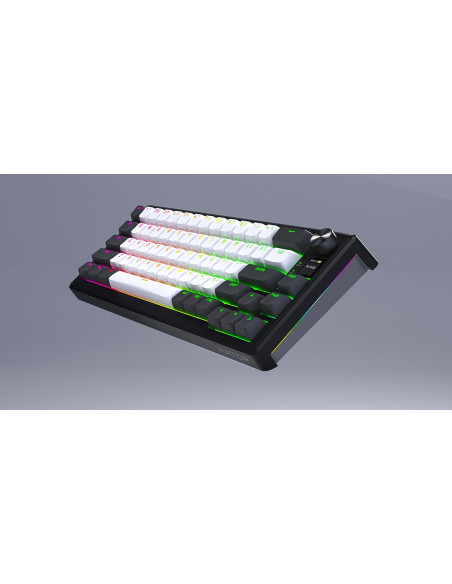 Hator Skyfall Pro Wireless 100 Klawiatura Gaming Usb + Rf Wireless + Bluetooth Qwerty Us English Czarny, Szary