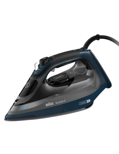 Braun Texstyle 9 0127409002 Żelazko Żelazko Parowe Eloxalplus Soleplate 3200 W Ciemny Niebieski