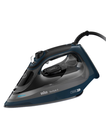 Braun Texstyle 9 0127409002 Żelazko Żelazko Parowe Eloxalplus Soleplate 3200 W Ciemny Niebieski