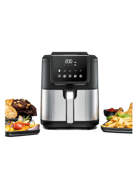 Rommelsbacher Frh 1500 Frytkownica Pojedyńczy 5 L Autonomiczny 1500 W Frytkownica Na Gorące Powietrze Czarny, Stal Nierdzewna