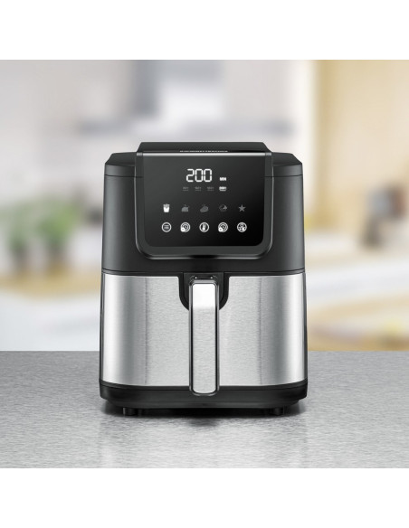 Rommelsbacher Frh 1500 Frytkownica Pojedyńczy 5 L Autonomiczny 1500 W Frytkownica Na Gorące Powietrze Czarny, Stal Nierdzewna
