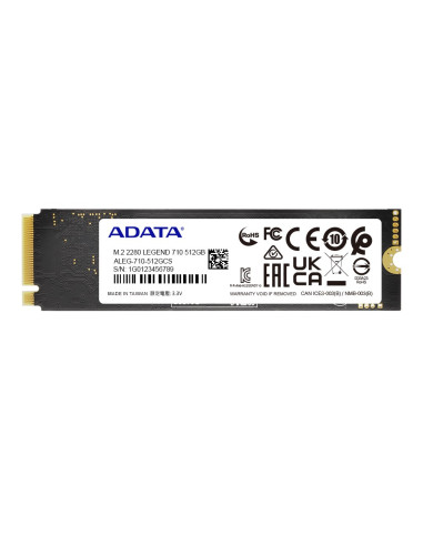 Dysk Ssd Adata Legend 710 512Gb M.2 2280 Pcie Gen3X4