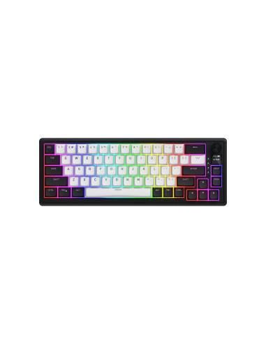 Hator Skyfall 65 Mag Ultima 8K Wireless Klawiatura Gaming Usb + Rf Wireless + Bluetooth Qwerty Us English Czarny, Biały