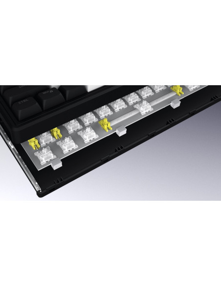 Hator Skyfall 65 Mag Ultima 8K Wireless Klawiatura Gaming Usb + Rf Wireless + Bluetooth Qwerty Us English Czarny, Biały