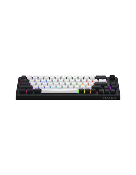Hator Skyfall 65 Mag Ultima 8K Wireless Klawiatura Gaming Usb + Rf Wireless + Bluetooth Qwerty Us English Czarny, Biały
