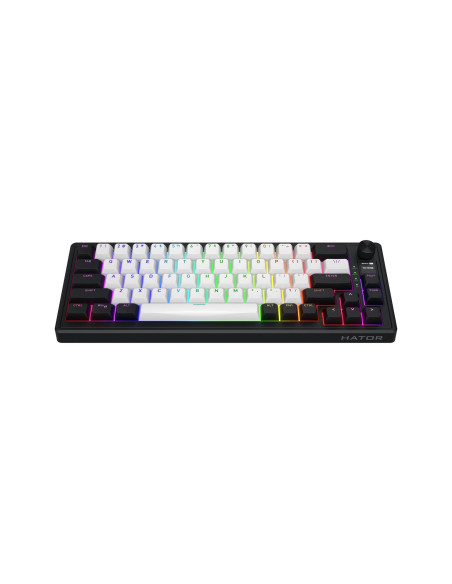 Hator Skyfall 65 Mag Ultima 8K Wireless Klawiatura Gaming Usb + Rf Wireless + Bluetooth Qwerty Us English Czarny, Biały