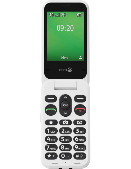Doro Leva E22 7,11 Cm (2.8") 127,8 G Czarny, Biały Telefon Funkcjonalny