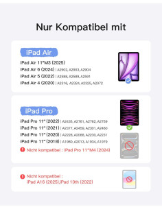 Klawiatura Inateck Ipad 11" Ipad Air 4/7Gen. W Układzie Qwertz 2