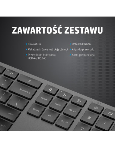Hp Klawiatura Bezprzewodowa 975 Dual-Mode