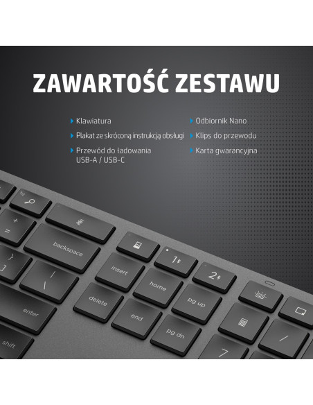 Hp Klawiatura Bezprzewodowa 975 Dual-Mode