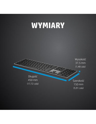 Hp Klawiatura Bezprzewodowa 975 Dual-Mode