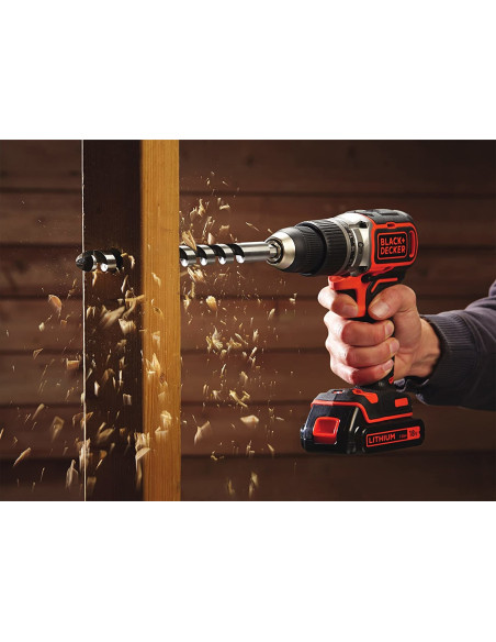 Black & Decker Bl188Kb-Qw Wkrętak Zasilany/Zakrętark Udarowy Pomarańczowy