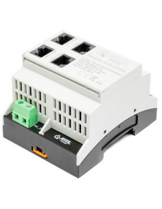 Switch Poe 4 Portowy Z Wbudowanym Zasilaczem Na Szynę Th35 Atte Swps-4-11-Din4