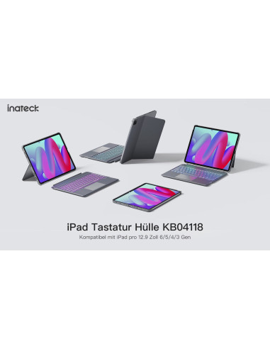 Klawiatura Ipad 13" Ipad Pro 3/6 Gen. Qwertz Szary