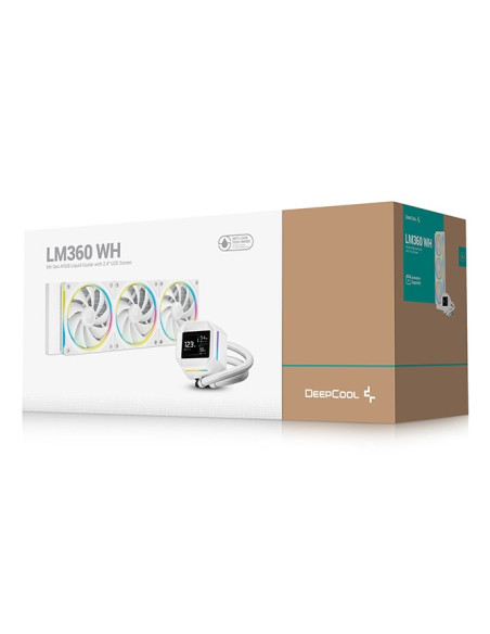 Kompaktowa Chłodnica Wasserkühlung Deepcool Lm360 Biała