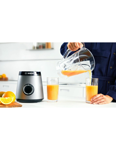 Bosch Serie 4 Mmb6141S Blender Stołowy 1200 W Srebrny