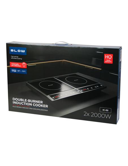 Kuchenka Indukcyjna Nastawna Dwupalnikowa 2000W + 2000W Blow