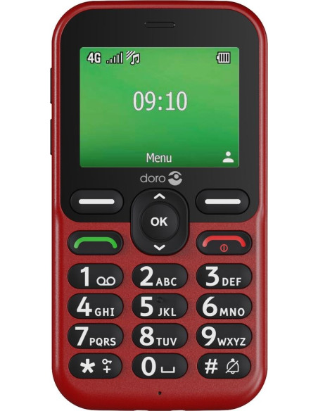 Doro Leva E10 6,1 Cm (2.4") 118,9 G Czerwony Telefon Dla Seniora