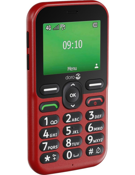 Doro Leva E10 6,1 Cm (2.4") 118,9 G Czerwony Telefon Dla Seniora