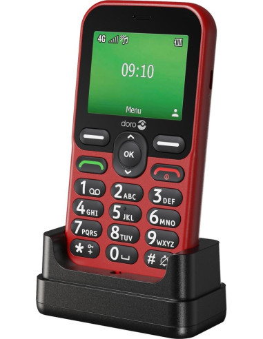 Doro Leva E10 6,1 Cm (2.4") 118,9 G Czerwony Telefon Dla Seniora