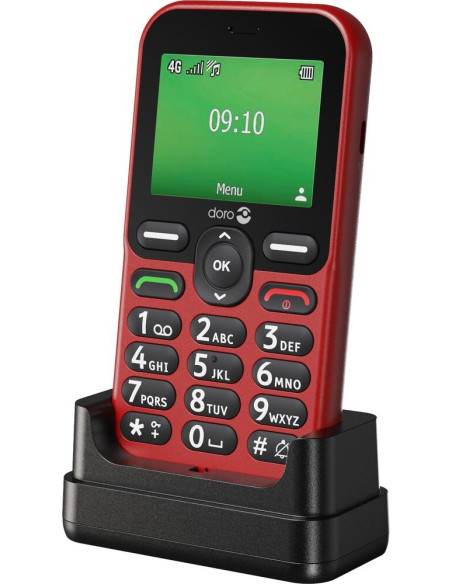 Doro Leva E10 6,1 Cm (2.4") 118,9 G Czerwony Telefon Dla Seniora