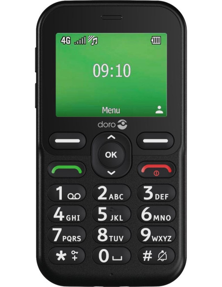 Doro Leva E10 6,1 Cm (2.4") 118,9 G Czarny Telefon Dla Seniora