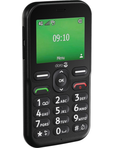 Doro Leva E10 6,1 Cm (2.4") 118,9 G Czarny Telefon Dla Seniora