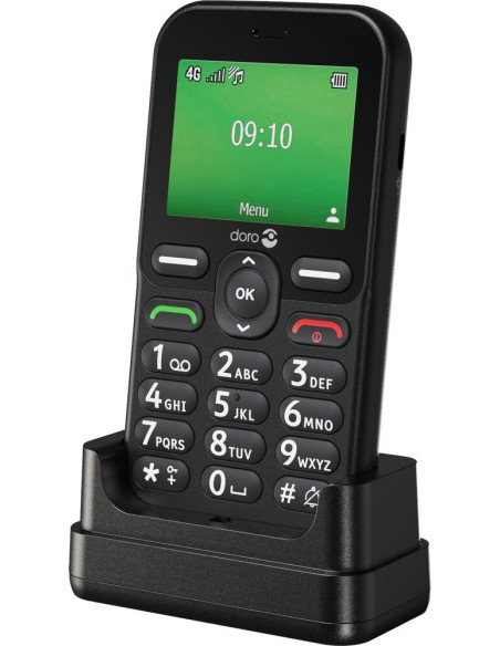 Doro Leva E10 6,1 Cm (2.4") 118,9 G Czarny Telefon Dla Seniora