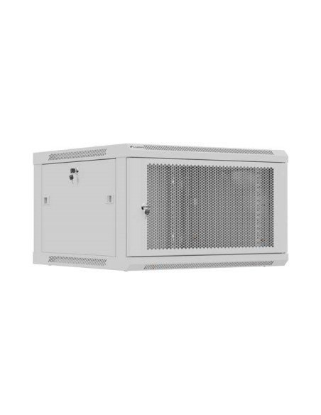 Lanberg Szafa Instalacyjna Rack Wisząca 19" 6U 600X600 Szara Drzwi Perforowane (Flat Pack)
