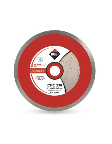 Rubi Tarcza Diamentowa Cpc 250 X 25,4Mm Pro Do Gresu Porcelanowego