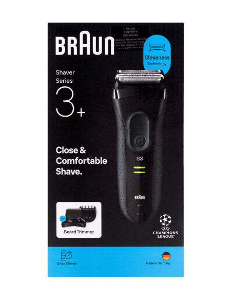 Golarka Elektryczna 3000Bt Braun Black/Grey