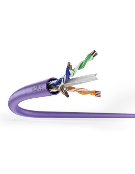 Digitus Dk-1613-Vh-1 Kabel Sieciowy Fioletowy 100 M Cat6 U/Utp (Utp)