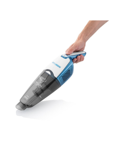 Hyundai Vc 914 Odkurzacz Stojący 2 W 1 Bateria Suchy Hepa Bez Worka 0,5 L Biały, Niebieski