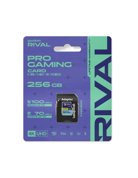 Goodram Microsdxc 256Gb V30 Uhs I U3 Rival + Adapter