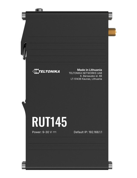 Teltonika Rut145 Router Bezprzewodowy Fast Ethernet Jedna Częstotliwości (2,4 Ghz) Czarny