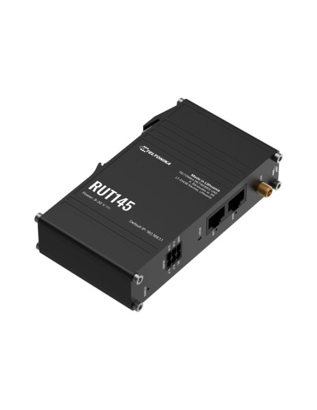 Teltonika Rut145 Router Bezprzewodowy Fast Ethernet Jedna Częstotliwości (2,4 Ghz) Czarny