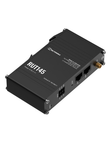 Teltonika Rut145 Router Bezprzewodowy Fast Ethernet Jedna Częstotliwości (2,4 Ghz) Czarny