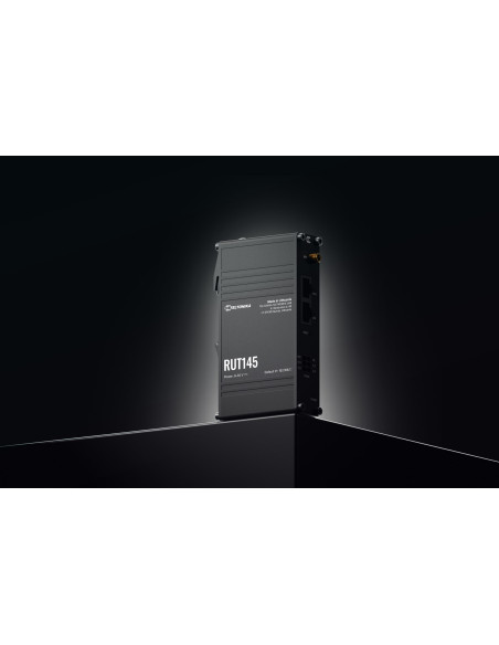 Teltonika Rut145 Router Bezprzewodowy Fast Ethernet Jedna Częstotliwości (2,4 Ghz) Czarny