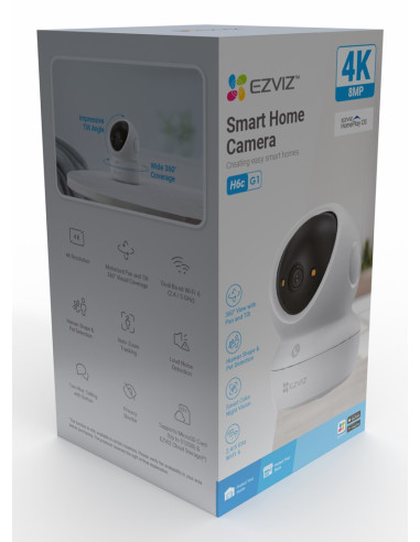 Ezviz H6C G1 4K Kulisty Kamera Bezpieczeństwa Ip Wewnętrzna 3840 X 2160 Px Sufit/Ściana/Biurko
