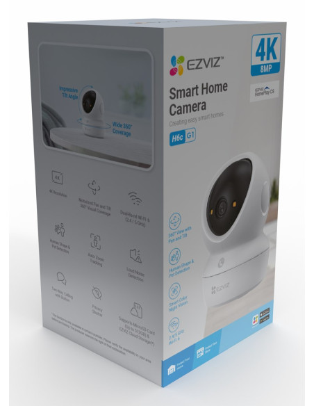 Ezviz H6C G1 4K Kulisty Kamera Bezpieczeństwa Ip Wewnętrzna 3840 X 2160 Px Sufit/Ściana/Biurko