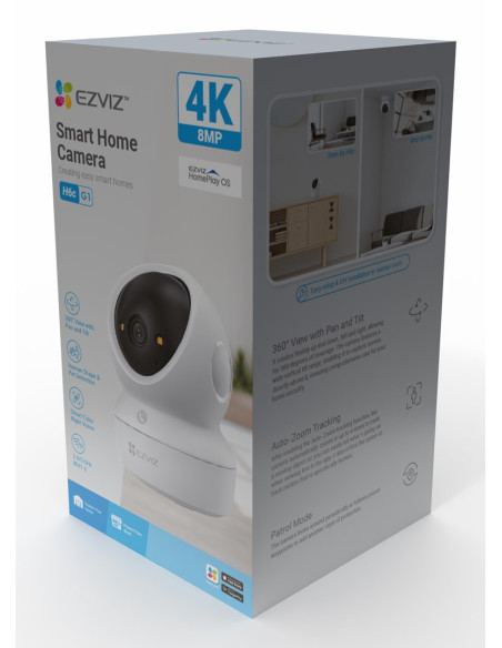 Ezviz H6C G1 4K Kulisty Kamera Bezpieczeństwa Ip Wewnętrzna 3840 X 2160 Px Sufit/Ściana/Biurko