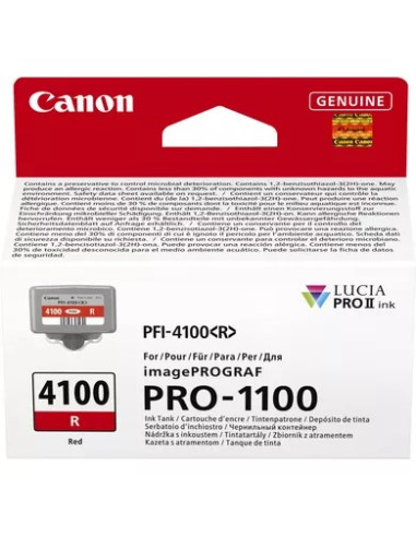 Canon Lucia Pro Ii Nabój Z Tuszem 1 Szt. Oryginalny Standardowa Wydajność Czerwony